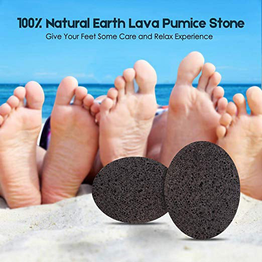Natural Lava Exfoliating Pumice Stone Callus Remover for Feet, Exfoliation to Remove Dead Skin for Foot, Heel, Toes, Dry Dead Skin Scrubber Corn Remover Natural Foot File Massage Spa - image 3 of 6