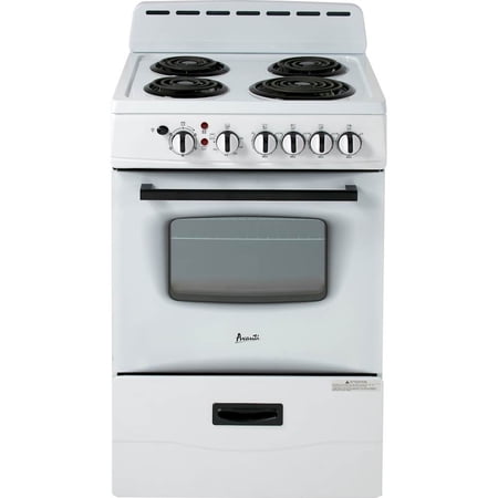 Avanti ERU240P0W 24 Inch Electric Freestanding Range - White