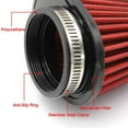 thumbnail image 6 of 2Pcs Universal Round Tapered Car Motorcycle Air Filter 51mm 2 Inch Intake Filter-Red, 6 of 6