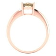 thumbnail image 4 of Solitaire Engagement Ring for Women - 1.5ct Yellow Moissanite in 14K Rose Gold Promise Ring, 4 of 6