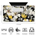 thumbnail image 5 of Long Mouse Pads for Desk,Pioneer Flower Floral Print Pattern Desk Mats on Top Of Desks, Desk Mouse Pad Extra Large with 3mm Non-Slip Base and Stitched Edge for Gaming,Office,Work,Home 47.3"x23.6", 5 of 6