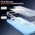 thumbnail image 6 of Shockproof Clear Case for iPhone 14, [Not Yellowing] [10FT Military Drop Protection] Hard Clear Back Four Corner Airbags Drop Protection Phone Cover, 6.1 inch, Transparent, 6 of 14