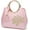 Pink, variant on Women Elegant Handbag and Purse Top Handle Bag Floral Print Patent Leather Tote Satchel Clutch Shell Shoulder Crossbody Bags