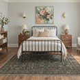 thumbnail image 3 of GENIMO 8'x10' Persian Rug for Living Room, Large Machine Washable Non Slip Low Pile Area Rug for Bedroom Dining Room, Dusty Teal, 3 of 7