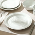 thumbnail image 5 of Stone Lain Orbit 4-Piece Dinner Plate Set Stoneware, White, 5 of 5