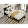 thumbnail image 3 of AFI Aria Twin Modern Solid Wood Low Profile Platform Bed, Espresso, 3 of 13