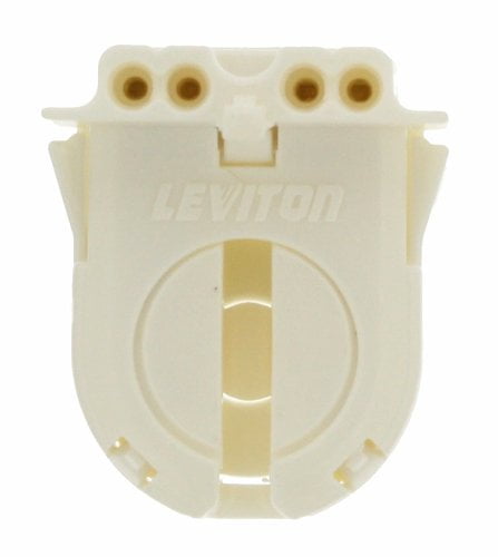 New Leviton Fluorescent Lamp Holder Light Socket T12 T8 Bi-Pin Shunted 23653-WWP 