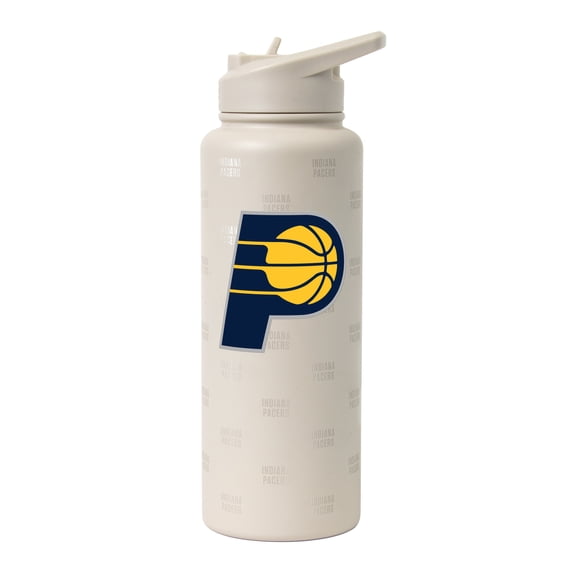Logo Brands Indiana Pacers 34oz. Sand Ghost Quencher Bottle
