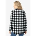thumbnail image 2 of Woman Within Plus Size Pintucked Flannel Shirt, 2 of 5