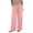 Pink, variant on Lenpel Cotton Linen Pants for Women Fall Casual Loose Drawstring Elastic Waist Baggy Trousers Solid Color Wide Leg Pants with Pockets(White,X-Large)