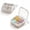 Grey-4 Grids, variant on Portable Daily Multi-Compartment Pill Organizer Design 4/7, Sealing Ring Soft Carry Loop Keep Tablets Organized ,Supplements Daily Medications, Purse Backpack Office