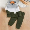 thumbnail image 2 of Gibobby Toddler Boy Clothes 2Pcs Outfit Set Boy Outfit Kids Pullover Sweatshirt Pants Fall Winter Clothes for 2T 3T 4T 5T 6T 7T Boys(9-12 Months,Green), 2 of 9