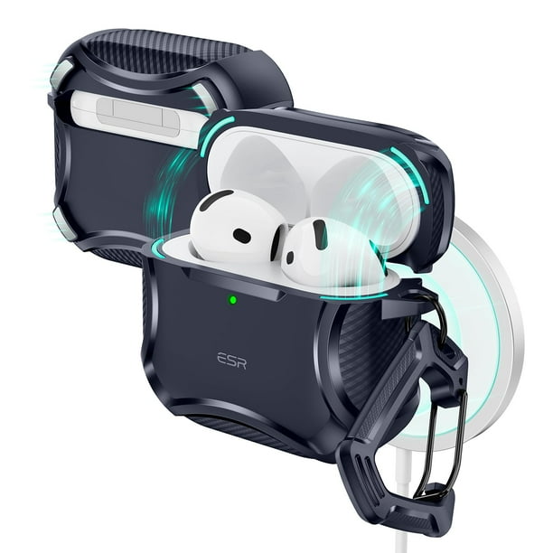 Funda para AirPods 4 ESR HaloLock Cyber Series con protección contra caídas