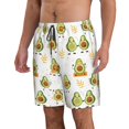 thumbnail image 2 of Logiee Lovely Avocado Print Mens Swim Trunks Quick Dry Board Shorts,Breathable Hawaii Beach Shorts Swimwear Bathing Suits-3X-Large, 2 of 6