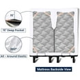 thumbnail image 5 of SGI Bedding 32" King Split Top Flex Head sheet 100% Egyptian Cotton Sheet Set - 600 Thread Count Flex Top Sheet for Adjustable Bed 4 Piece Sheet Set 15" Deep for Sleep Number bed - White, 5 of 7