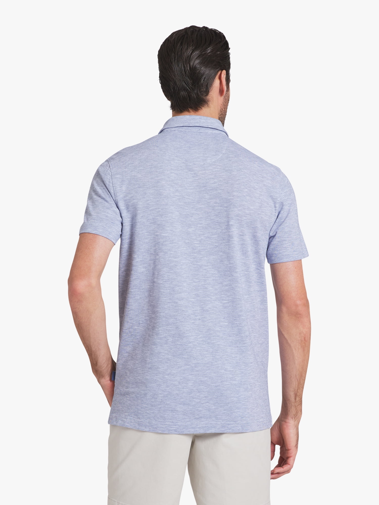 Chaps Men's and Big Men's Harbor Side Slub Short Sleeve Polo Shirt, Sizes S-3XL