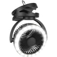 thumbnail image 1 of Soidarity Ventilador para acampar de 10000 mAh con luces USB Recargable Clip en ventilador con gancho para colgar Ropa Deportiva, Zapatos Soidarity OD012966-00, 1 of 6