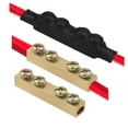 thumbnail image 1 of Conectores de cable BEKMLOD, 10 unidades, 6 AWG, cobre dorado con termocontraíble, 1 of 5
