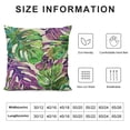 thumbnail image 5 of PHYHOO Green Leaves Pillow Covers Linen Tropical Palm Leaf Decorative Throw Pillow Case Summer Cushion Cover for Home Bench/Couch/Sofa White, 5 of 5