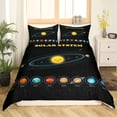 thumbnail image 2 of Solar System Bedding Twin Size Outer Space Bedding Set Universe Themed Bedroom Decor Comforter Cover,Space Galaxy Starry Sky Planet Print Bedding Space Theme Bedspread Cover, 2 of 4