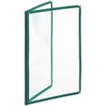 thumbnail image 6 of TrueCraftware-Set of 10 Green 8-1/2” x 11” Double Fold Restaurant Menu Covers 2 Page 4 View Crystal Clear Menu Folder Menu Book Holders for Bar Cafe Restaurant Book, 6 of 6