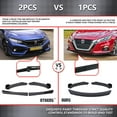 thumbnail image 4 of Xotic Tech Front Bumper Lip Chin Spoiler Splitter Diffuser Protector Guard Car Front Body Kit Universal Fit For Most Cars (Gloss Black) 3pcs, 4 of 8
