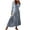 Blue, variant on Brilliant Fall Dresses for Women 2024 Maxi able Women's Casual V-Neck Loose Fitting Long Sleeved Printed Dress Purple S
