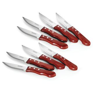SiliSlick Stainless Steel Steak Knife Set of 6 - Rainbow Iridescent Red  Handle - Titanium, 1 unit - Foods Co.