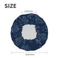 thumbnail image 6 of Balery Snowflake Dark Blue Shower Caps, Double Layer Waterproof Shower Cap, Double Layers Reusable Shower Cap With Soft Comfortable For Long Thick Hair Soft Bath Shower Hair Caps, 6 of 9