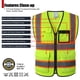 thumbnail image 2 of Chaleco de seguridad HATAUNKI de malla reflectante con 8 bolsillos, color amarillo medio, 2 of 6