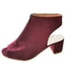thumbnail image 2 of Sandalias de tacón grueso con boca de pez en la parte delantera de color liso para mujer, zapatos de tacón alto Wmkox8yii hfjk417, 2 of 5