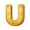 Gold-U, variant on RXIRUCGD Pink 2D Acrylic Alphabet Christmas Ornament - 26 Letter Pendants for Backpack Car Decor - Festive Holiday Initial Personalized Decoration Gift