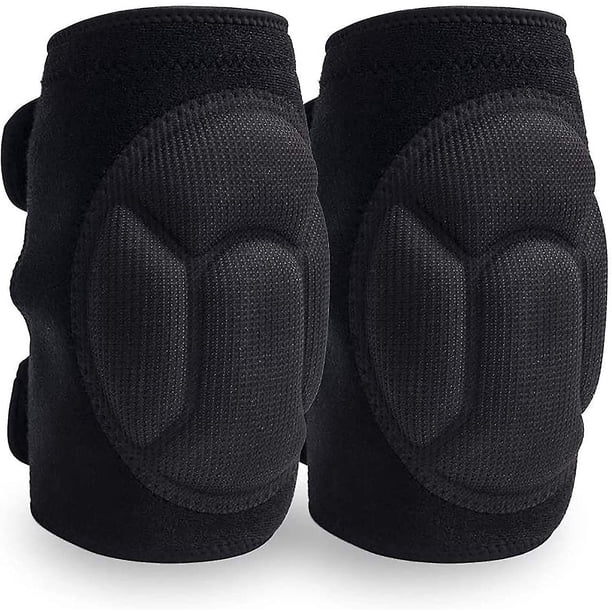 A 1 par de rodilleras cómodas antideslizantes, cojín de espuma extra grueso para fregar pisos, jardinería, construcción de yoga, forro interior suave, doble St fuerte