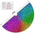 thumbnail image 3 of KLL 30" Christmas Tree Skirt Colorful Glitter Xmas Tree Skirts Mat for New Year Xmas Holiday Party Indoor Outdoor Home Decoration, 3 of 7