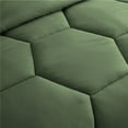 thumbnail image 5 of 1 Piece Honeycomb Design Comforter, 800 TC, 100% Egyptian Cotton, Oversized Super King Size Moss Solid, 5 of 5