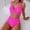 Hot Pink, variant on MSJUHEG High Waisted Swimsuits for Women,2 Piece Bikini Sets,Tie Bikini Sets for Women,Strapless Swimsuits for Women,Summer Swimsuit,Womens Bikini,Sporty Bikini Sets for Women Black L