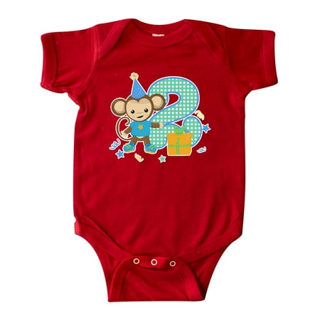 

Inktastic Im 2 Years Old With Monkey Gift Baby Boy or Baby Girl Bodysuit