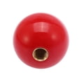 thumbnail image 5 of Vehicle Red Round Ball Gear Shift Knob Manual Transmission with M12x1.25 Black Shift Knob Adapter Set Universal, 5 of 6