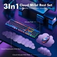 thumbnail image 2 of Set de Descanso para Muñeca MoKo Nube Ergonómico para Teclado y Ratón Morado, 2 of 7
