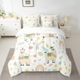 thumbnail image 2 of Erosebridal Cartoon Alpaca Llama Bed in a Bag Full size,Rainbow Love Heart Bed Set,Room Decorative,Super Cozy,7 Pieces, 2 of 5
