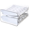 thumbnail image 1 of Tipo soporte para huevos para refrigera, de huevos de plástico con tapas, 40 huevos, caja de huevos de mantenimiento fresco, Gloria Estuche de huevo, 1 of 9