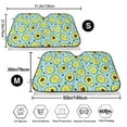 thumbnail image 3 of Haiem Avocado and Hearts Car Windshield Sun Shade - Blocks UV Rays Sun Visor Protector, Sunshade to Keep Your Vehicle Cool, Universal Fit SUV Van Sedan-Medium, 3 of 7