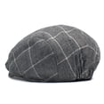thumbnail image 3 of SikaFu Cross -Border Men's Peak Hat Lattice Casual Berets Loose Band To Adjust The Forward Hat Retro Literary Hat, 3 of 5