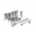 thumbnail image 2 of Crescent Assorted Sizes x 3/8 in. drive Metric and SAE 6 and 12 Point Socket Wrench Set 30 pc., 2 of 3