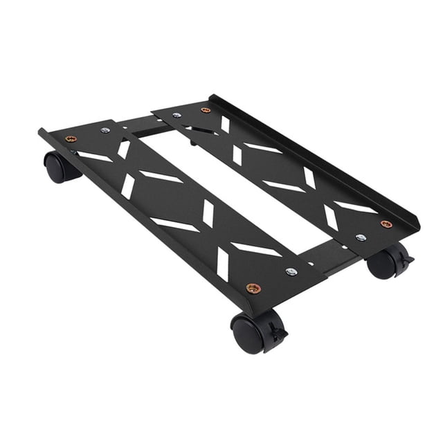 Soporte de torre para computadora con ruedas giratorias, carrito premium para PC, soporte móvil para oficina, hogar, salas de estudio, salas de juegos Ajustable