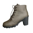 thumbnail image 1 of Bottes d'Hiver Courtes pour Femmes Style Cowboy Automne et Hiver, 1 of 9