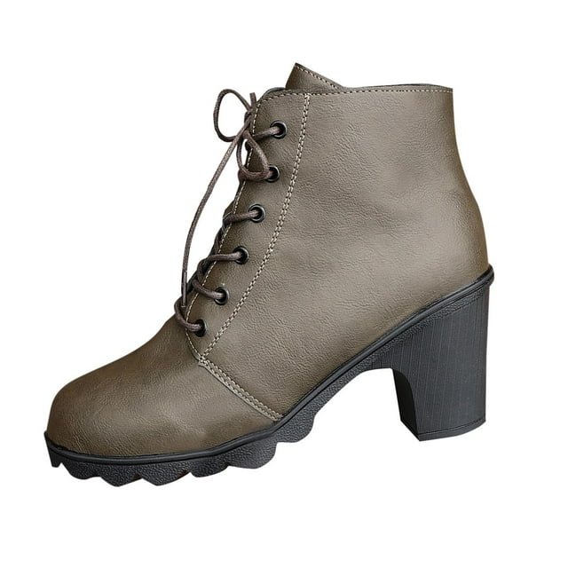 Bottes d'Hiver Courtes pour Femmes Style Cowboy Automne et Hiver