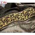 thumbnail image 5 of European Velvet Blackout Grey Luxury Curtains for Living Room Tulle Vintage Golden Lace Stitching Bedroom Custom Dining Room, 5 of 5