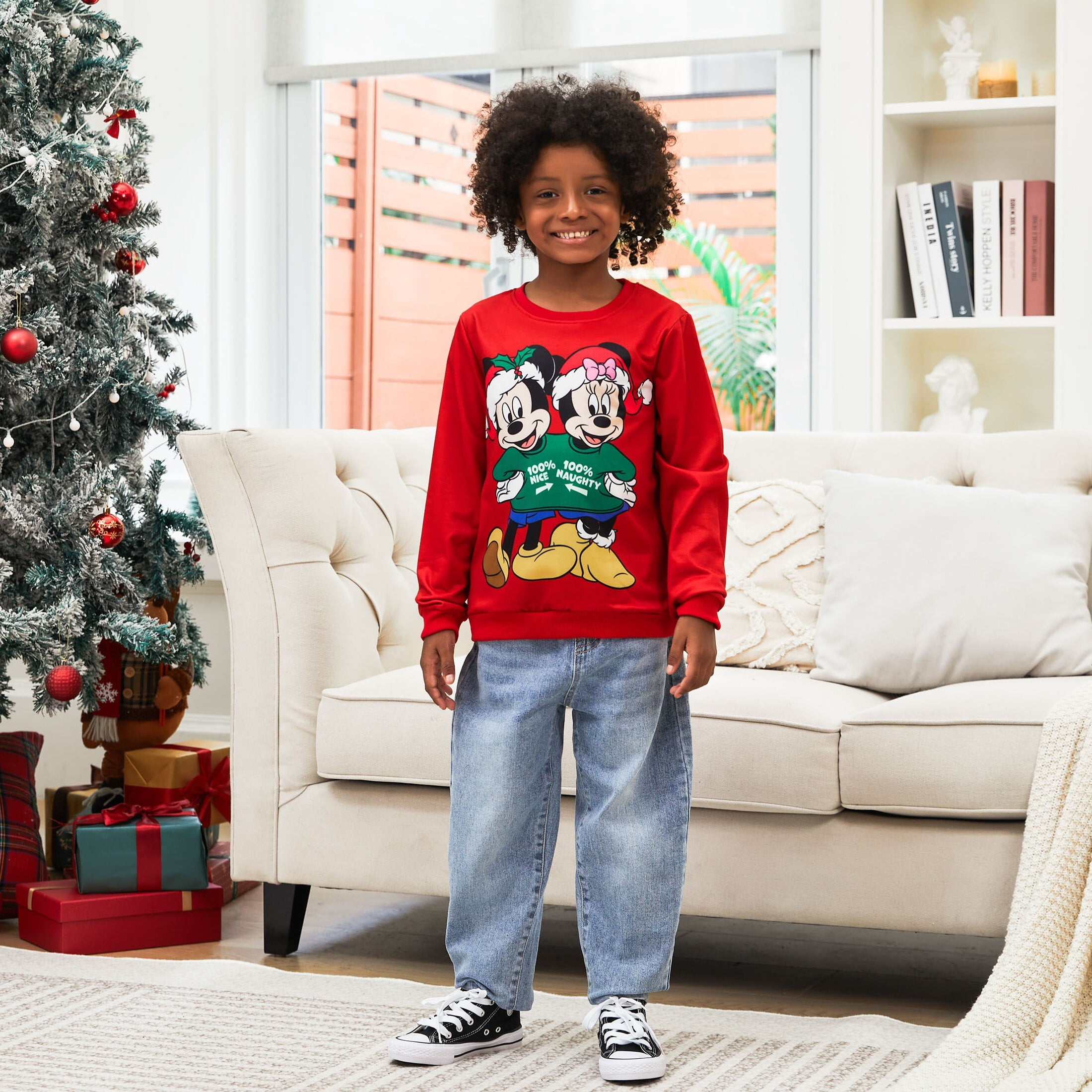 Minnie mouse family holiday sweater for women sales