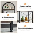 thumbnail image 4 of Kojooin Bookshelf,Arched Bookshelf 4/5 Tier,Tall Standing Display Racks with Metal Frame, 4 of 7